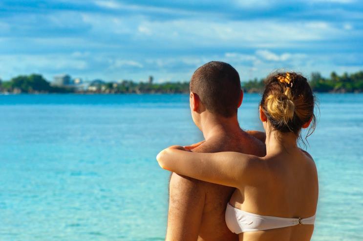 couple on beach