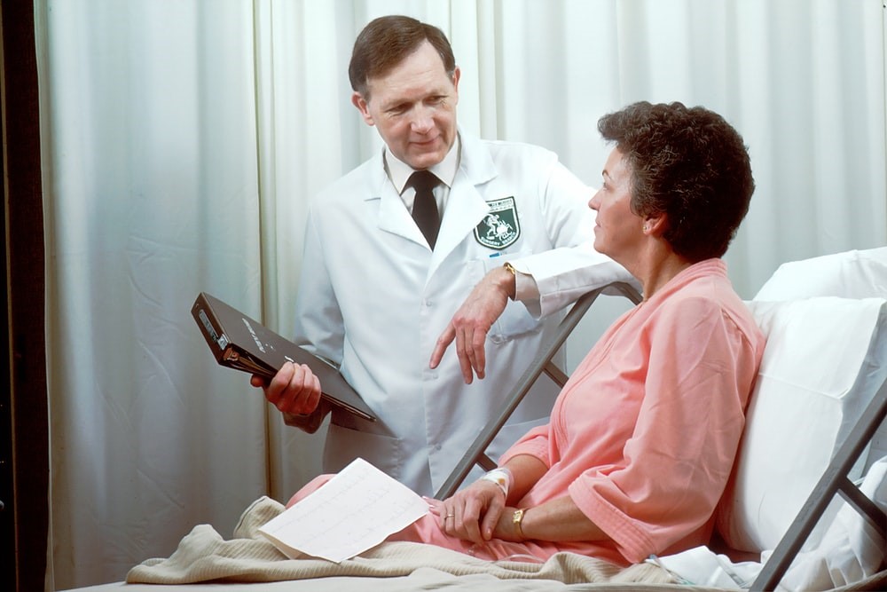 doctor talking to a patient