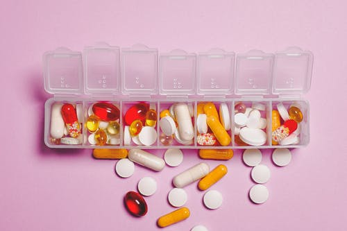 A box of medicine of a low-cost medication program.