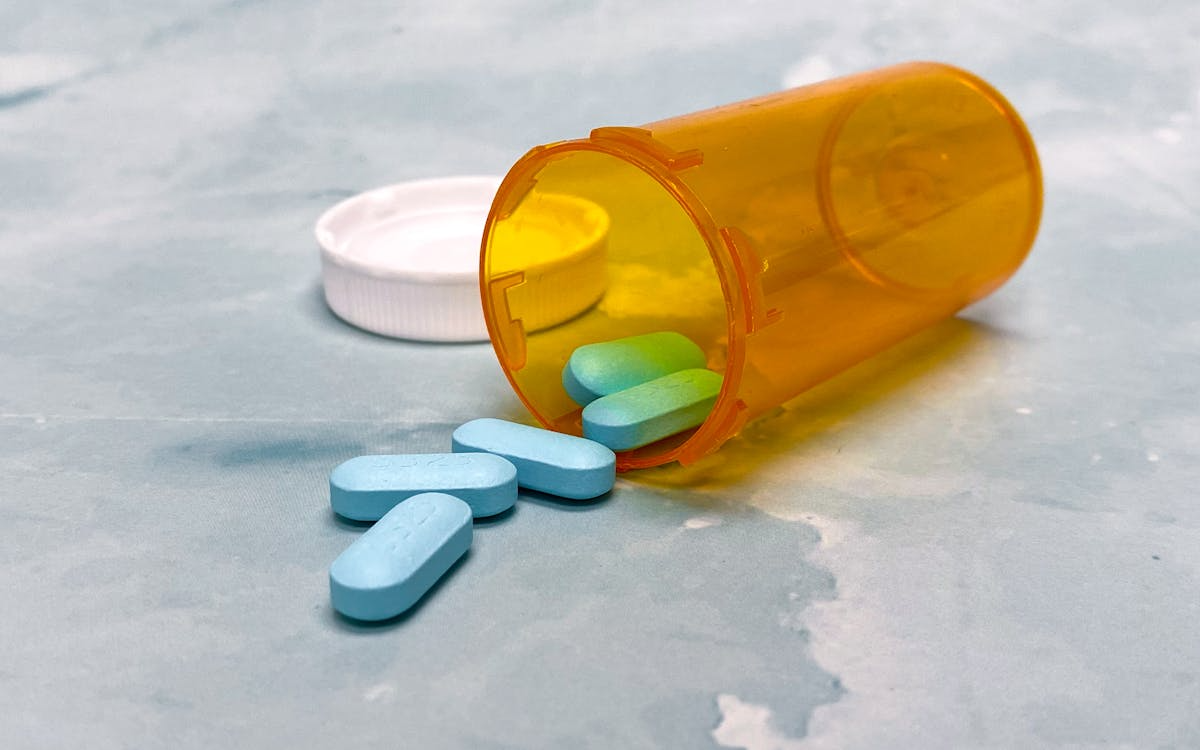 Prescription pills in a bottle