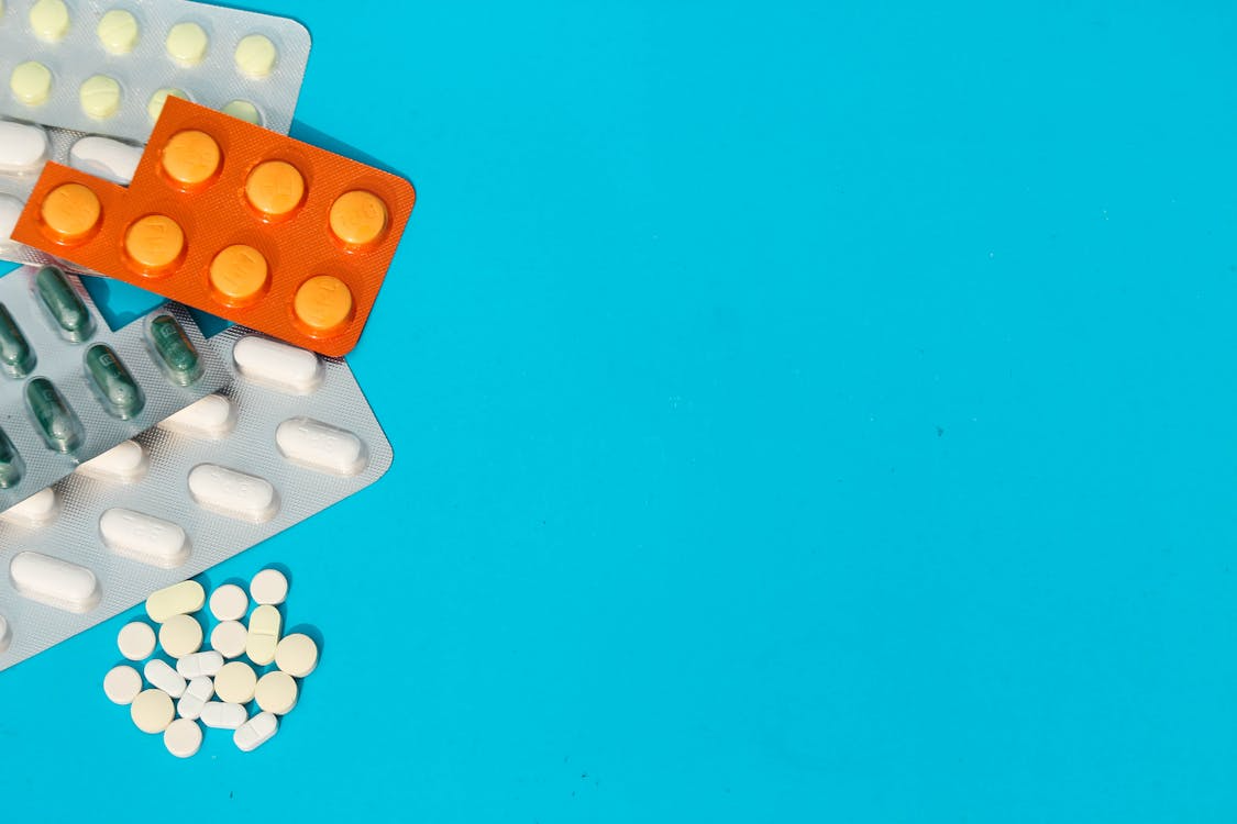 Blister packs of prescription pills